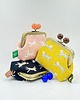 portfele damskie Cats Yellow Brown 9