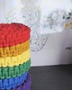 dodatki - różne Zestaw tęczowych podkładek ze sznurka 1
