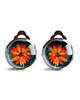 klipsy Orange flower klipsy na imieniny 4