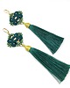 kolczyki soutache Aztec zielone kolczyki sutasz 3