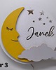 lampy do pokoju dziecka Oryginalna personalizowana lampka KSIĘŻYC z imieniem 3