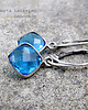 kolczyki z kamieniami Kolczyki Blue topaz 1