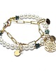 bransoletki z kamieni naturalnych Pearls /white/ perły majorka - bransoletka 1