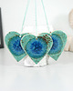 Ozdoby na ścianę Turkusowe serce - wisząca ozdoba ceramiczna 3