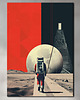 plakaty Apollo 11 - Plakat - Druk - Minimalistyczny Kolaż, NASA, kosmos #1 1