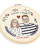 Ślub - inne Personalizowana pamiątka ślubna/zaręczynowa , haft w tamborku 2