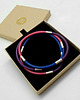 bransoletki wire wrapping Kolorowe bransoletki srebrno-kauczukowe 2
