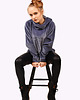bluza bez kaptura damska Welurowa bluza HugMe made by 7084 2