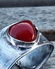 bransoletki wire wrapping Winna czerwień -  bransoletka regulowana 1