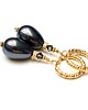 kolczyki pozłacane Kolczyki pozłacane Pearls [black] perły vol. 2  3