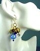 kolczyki szklane Kolczyki boho ze szkła weneckiego i mosiądzu oryginalny PREZENT handmade 1