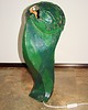lampy stołowe Lampa-rzeźba Głowa, ceramika szkliwiona, vintage, Polska, XX w. 6
