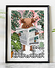 plakaty Plakat Krowa w tropikalnym raju 2