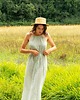 sukienki midi damskie Romantyczna Sukienka, 100% Bawełna, Podwójna Gaza Muślinowa, Styl Boho Countr 4