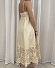 sukienki midi damskie Bawełniana sukienka letnia Beige 2