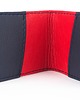 portfele męskie Portfel skórzany granatowo czaerwony cardholder 1