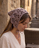 apaszki Koronkowa bawełniana chustka na głowę 4