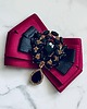 broszki Brosza z czarnymi kryształami w stylu glamour 7