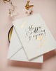kartki scrapbooking Kartka artystyczna kaligrafowana ręcznie atramentem Happy Birthday gorgeous 3