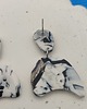 kolczyki z masy plastycznej Kolczyki VELA marble 3