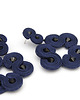 kolczyki soutache Granatowe kolczyki sutasz - duże, nowoczesne 1
