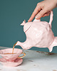 filiżanki Filiżanka z Różowej Porcelany 7