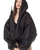 kurtki damskie Krótka kurtka typu bomber collar czarna 3