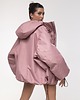 kurtki damskie Kurtka bomber hoodie oversize dusty pink 2