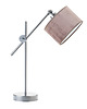 lampy stołowe Regulowana lampa stołowa do salonu z welurowym kloszem MALI VELUR 3