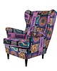fotele Fotel uszak Barcelona we wzory, kolorowy, patchwork, welurowy 5