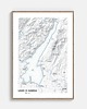 plakaty GARDA Jezioro/ plakat mapa 1