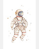 obrazy i plakaty do pokoju dziecięcego ASTRONAUTA - plakat dla dzieci 5