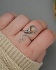 pierścionki - różne Pierścionek regulowany kamień słoneczny wire wrapping 4