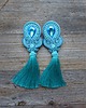 kolczyki soutache Sea Breeze- kolczyki sutasz z chwostami 1