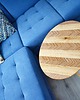 stoliki kawowe Oval Chevron - Dębowy stolik kawowy z mozaiką chevron 3