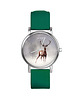 zegarki unisex Zegarek  mały - Jeleń 2 - silikonowy, zielony 1