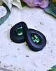 biżuteria różna Tunele do uszu łezki 10-100mm ze szklanym kryształkiem #022 Emerald 3