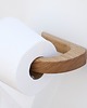 dodatki - łazienka - różne Dębowy uchwyt na papier toaletowy samoprzylepny 2
