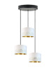 lampy wiszące Miedziana lampa sufitowa do sypialni 3-płomienna regulowana PUEBLO GLAM 1
