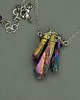 wisiory Naszyjnik talizman surowy kwarc tytanowy kolorowy wire wrapping 1