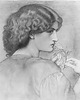 obrazy Liść róży - Dante Gabriel Rossetti - okrągły obraz lub naklejka 1