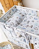 akcesoria do łóżeczek Organizer Do Łóżeczka Pojemny Miękki Bawełna 60x60 cm BLISS od BabyU 3