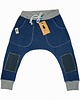 spodnie dla chłopców Spodnie dziecięce bawełniane niebieskie z łatami BAGGY 3