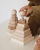 klocki i zabawki drewniane Wieża naturalna - ośmiokąt + personalizacja 2