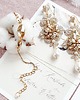 Biżuteria ślubna Lace Me Gold - perłowe 3