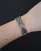 bransoletki ze szkła Szara Bransoletka z Koralików "Gray Chevron" 1