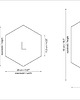 kafle i panele S Korek naturalny i brązowy Hexagon 7