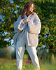 kardigany damskie Kardigan z kieszeniami Chunky knit F1090 2
