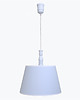 lampy do pokoju dziecka Lampa wisząca błękitna z białą lamówką 1