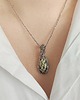 wisiory Naszyjnik Jaspis Dalmatyński stal chirurgiczna wisiorek handmade wirewrapping 1